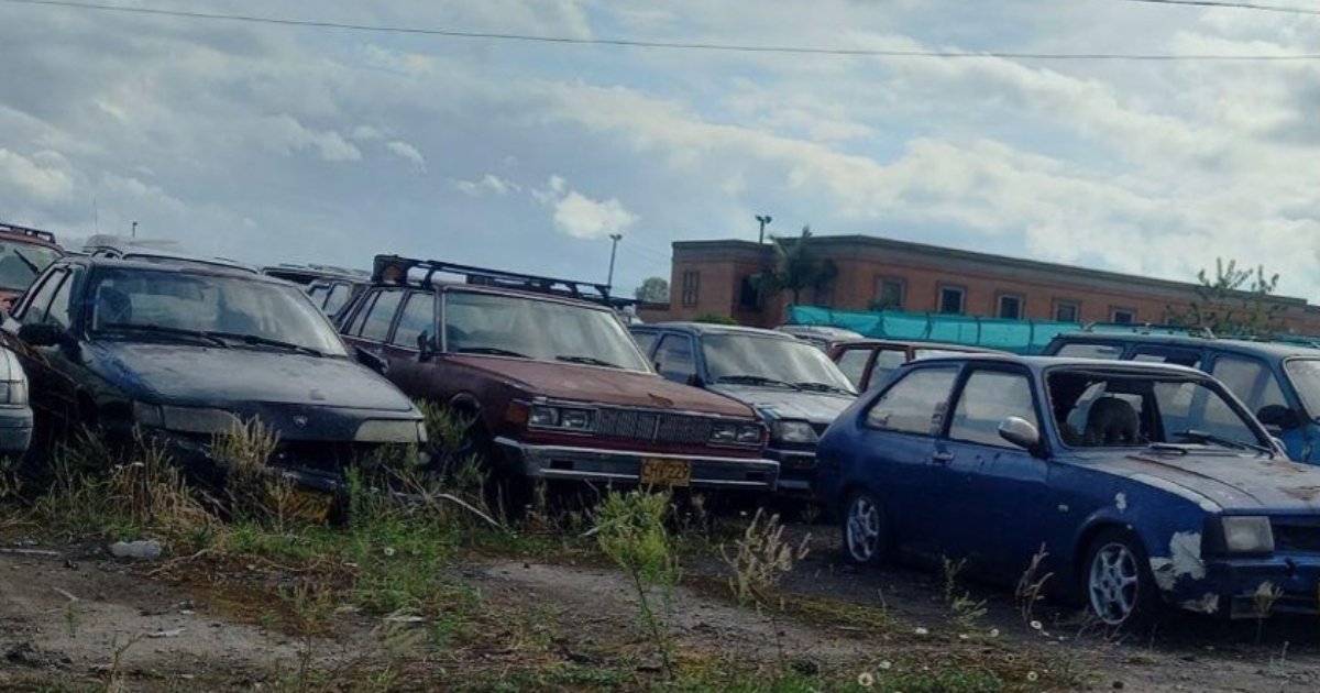 Vehículos declarados pérdida total en patio de salvamento de aseguradora antes de subasta