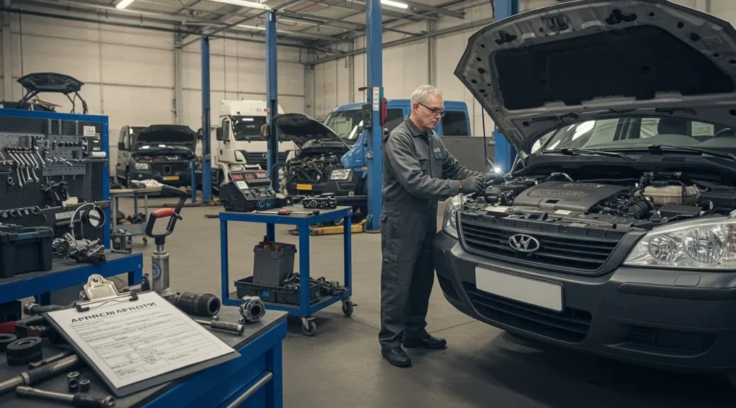Perito realizando un avalúo técnico a un vehículo para calcular su precio justo de venta